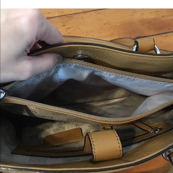 Michael Kors Large Brown Leather Satchel - Picture 8 of 8
